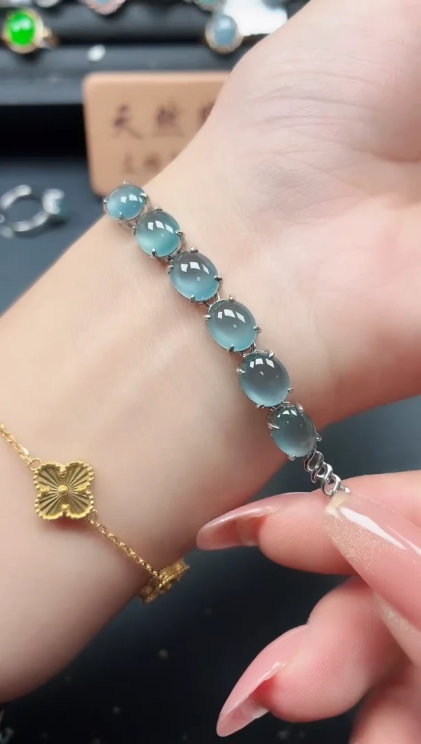 银S925镶嵌戒指翡翠111