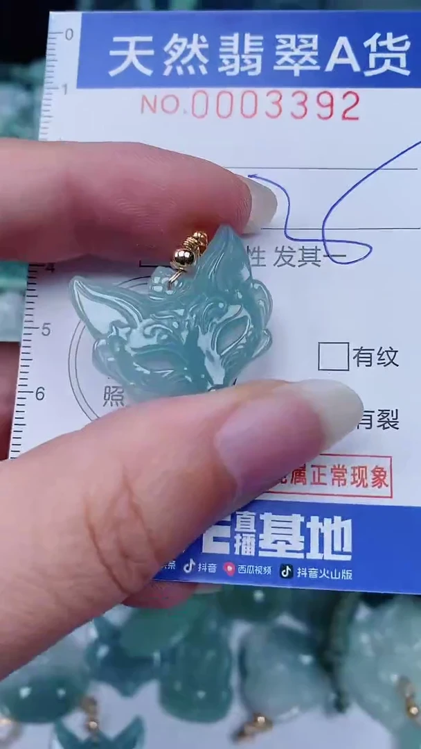 翡翠未镶嵌颈饰00003392