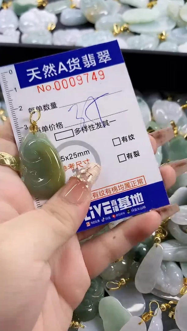 颈饰未镶嵌翡翠天然A货翡翠