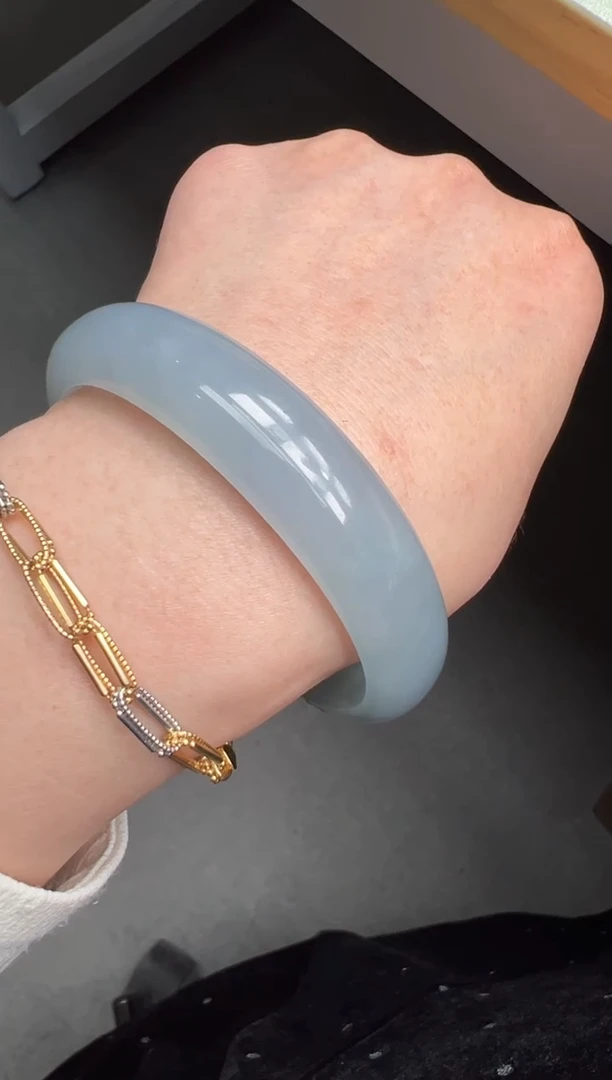 【闪购商品】翡翠手镯未镶嵌56-58#13.1*7.8手镯