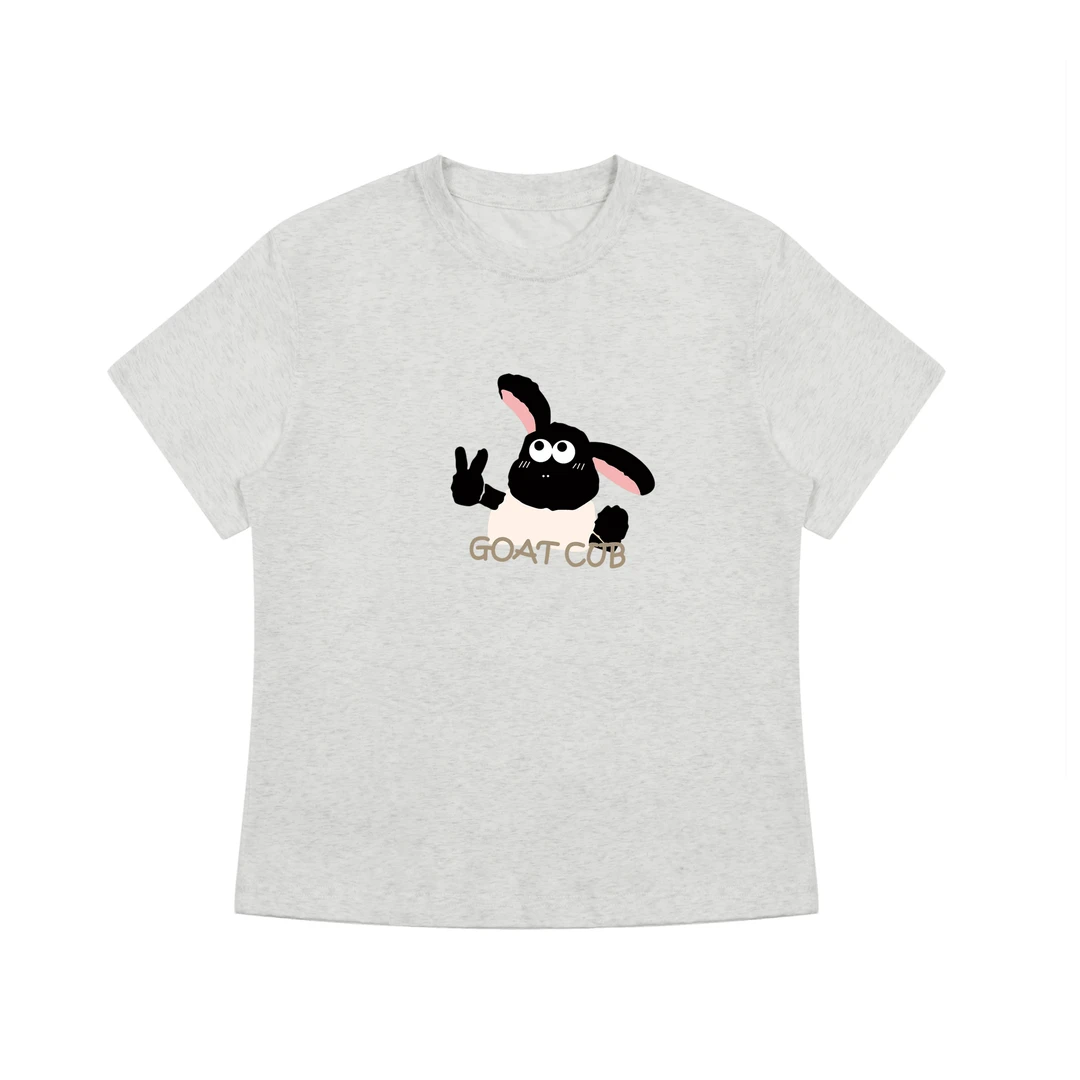 【自制】杜邦索罗娜冰感T圆领夏季新款小羊【女款】