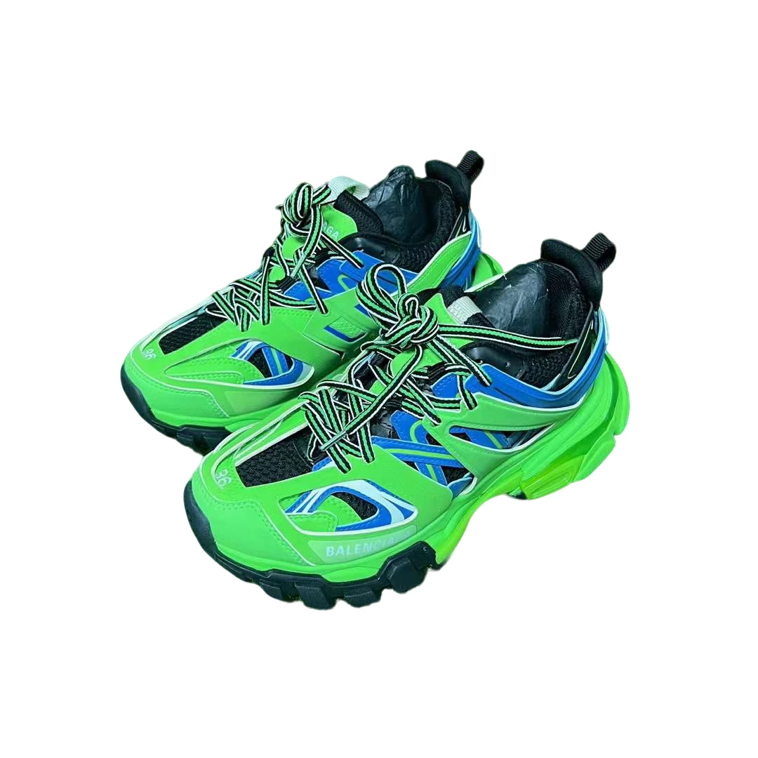 全新未使用 Balenciaga/巴黎世家 Track 蓝绿 老爹鞋 36码 原盒