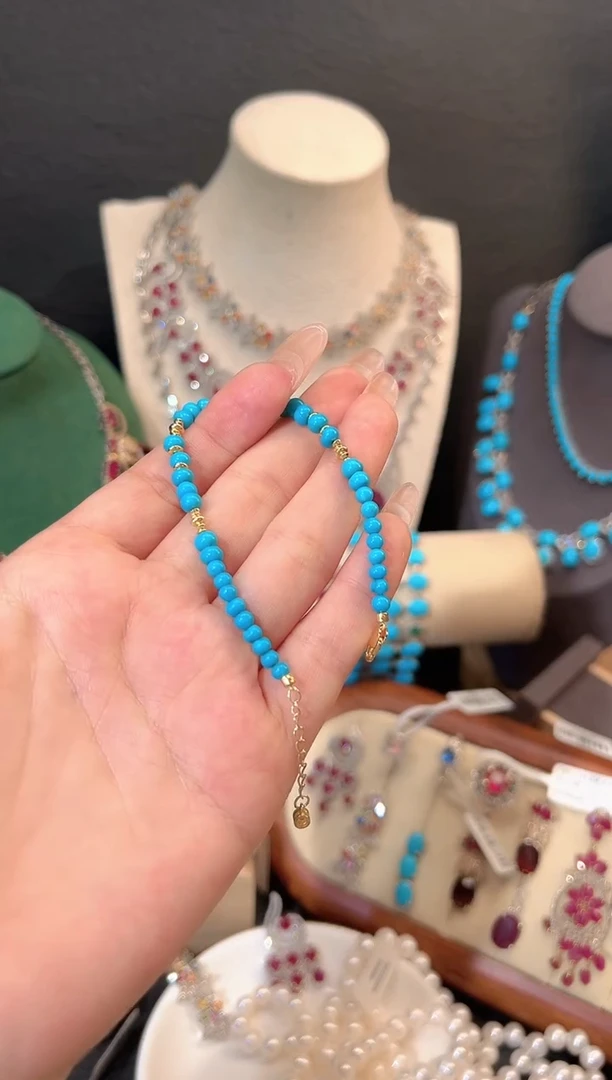 未镶嵌绿松石手链手串