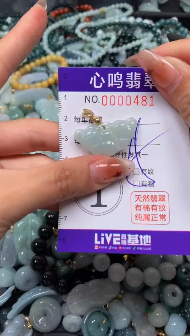 翡翠未镶嵌颈饰闪购00481