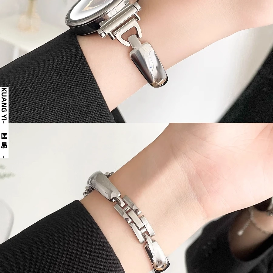 适用华为gt6手表带gt5金属gt4手镯式gt3高级gt5pro女款watch5表链