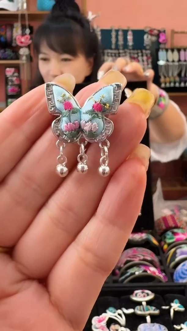 织绣艺枝独绣老绣饰品282