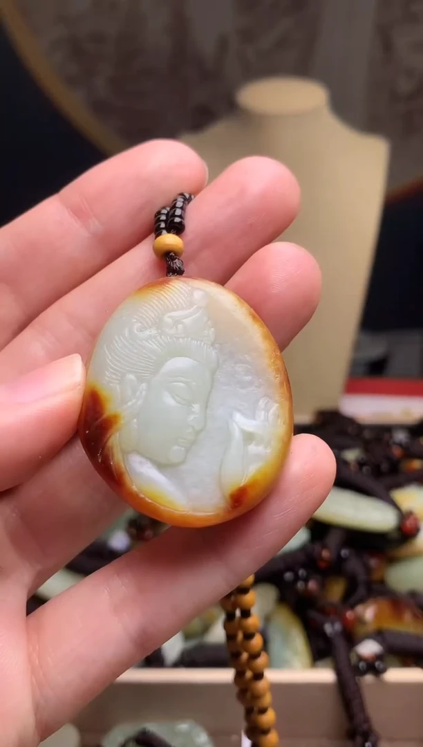 颈饰未镶嵌和田玉新疆料青海料清水和田玉吊坠