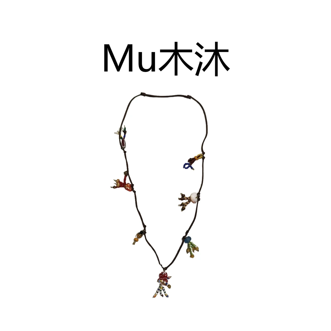 Mu木沐♠新品手工穿珠项链