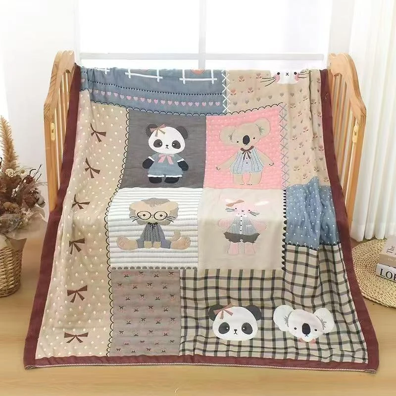 简约风80支以上婴幼儿加厚休闲风田园风夏凉被床盖