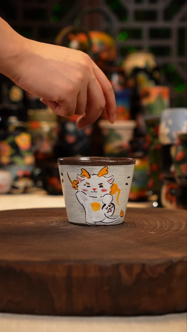 油画   手绘釉下彩