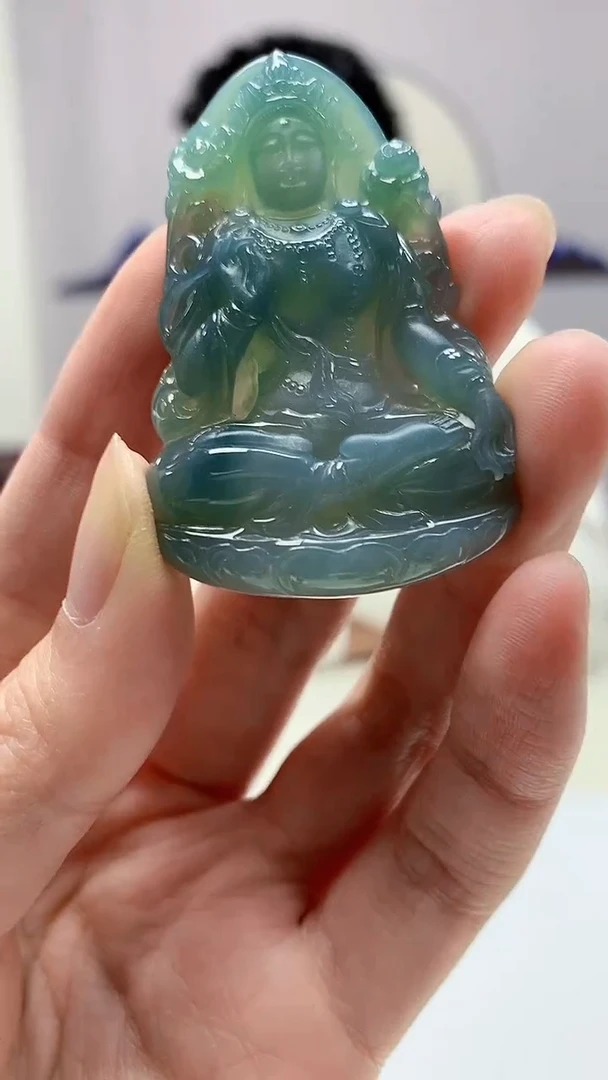 【闪购商品】定制翡翠未镶嵌5028zm-毛货观音268