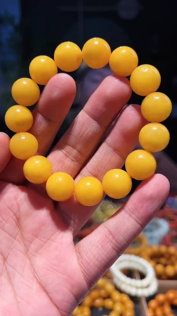 【闪购商品】蜜蜡手串未镶嵌单圈14+