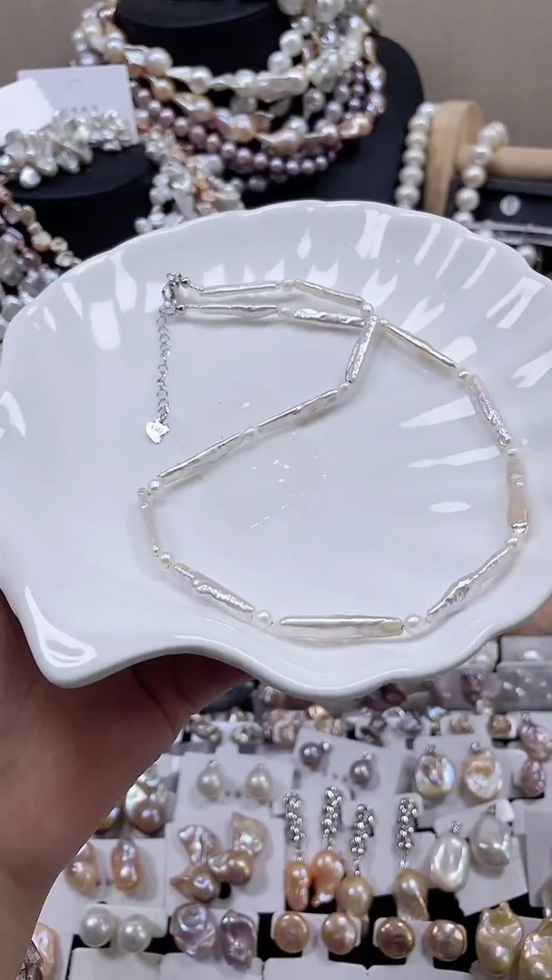 未镶嵌项链淡水珍珠【纯恬饰品】