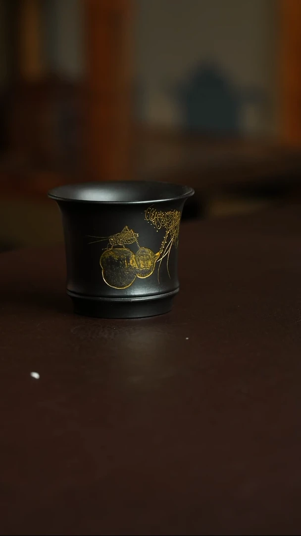 茶杯紫砂47号宜兴原矿紫砂作品
