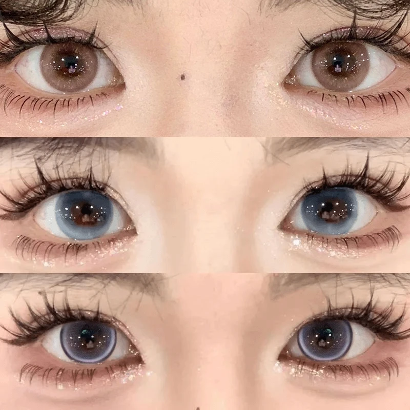 眸可【日抛10片】樱花柔粉恋爱脑美瞳舒适即戴即抛大小直径隐形眼镜