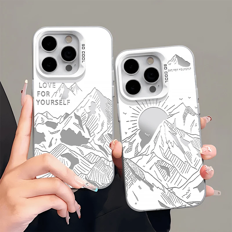 壳至上日照金山适用于小众苹果16华为一加13小米15OPPOVIVO防摔壳