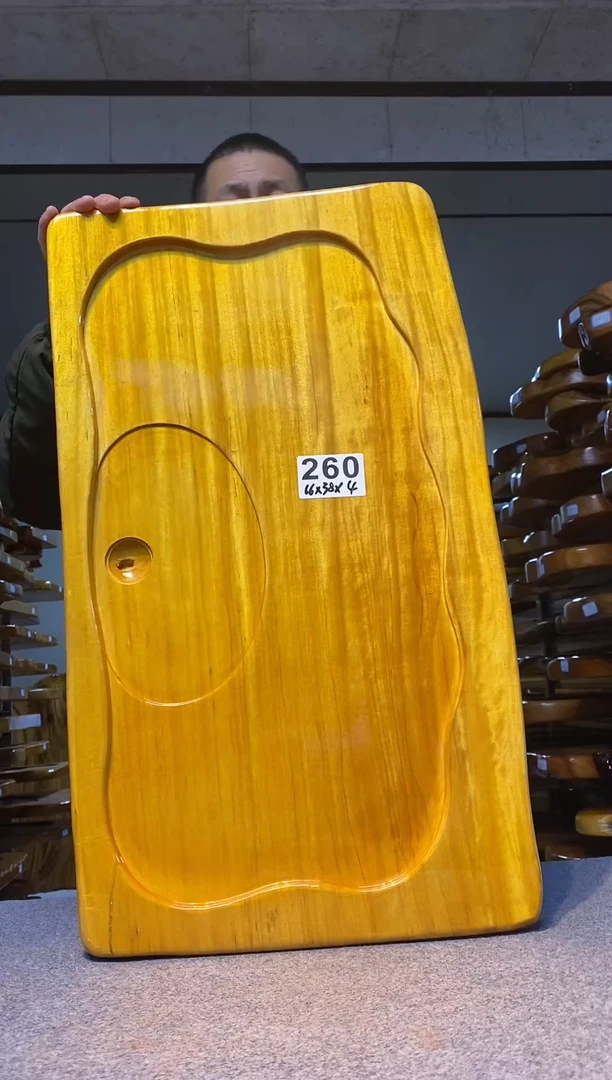 实木原木茶盘 一物一拍(不含配件）