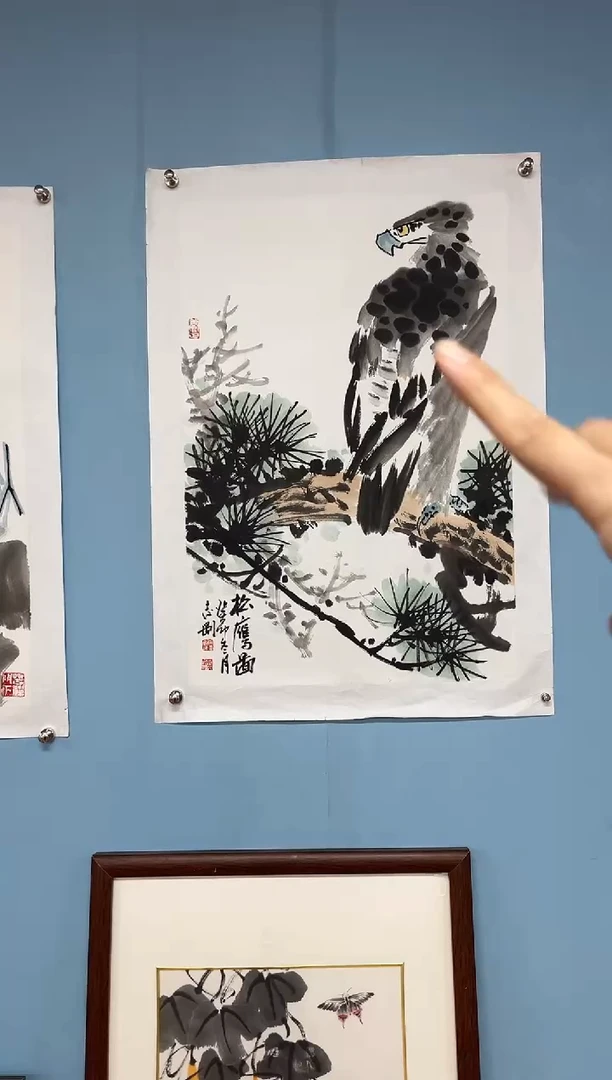 【闪购商品】国画田志刚鹰图图