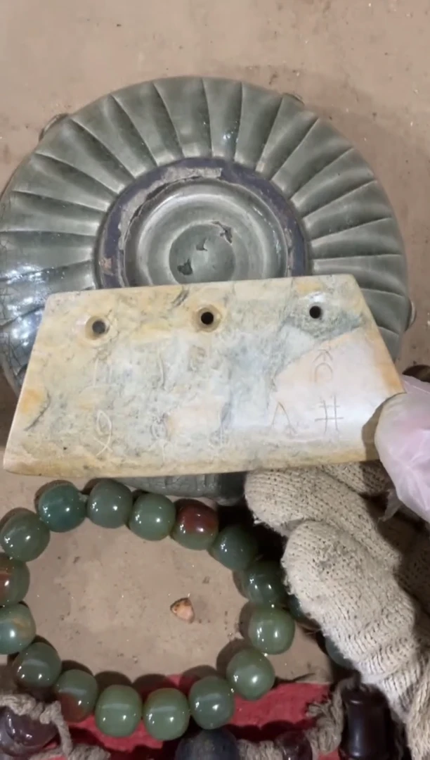 瓷片手工，手绘，陶瓷