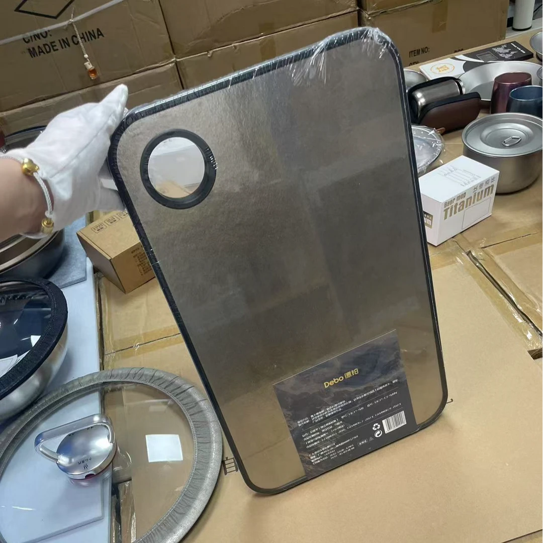 高品质纯钛乌檀木双面菜板钛切菜板户外家用钛合金水果板不发霉