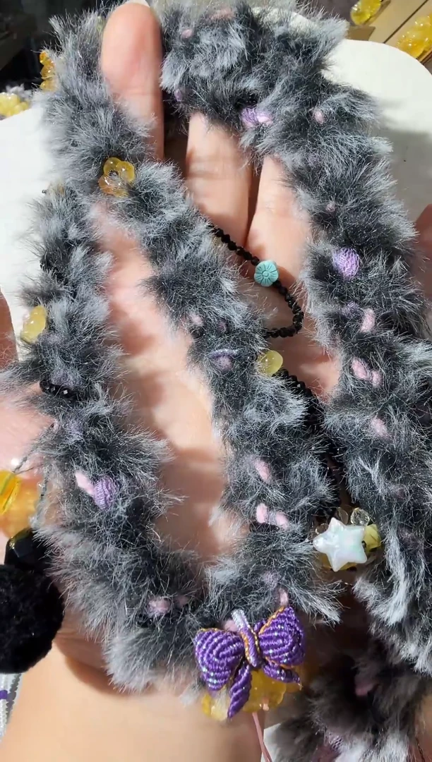 琥珀项链未镶嵌琥珀碧玺项链