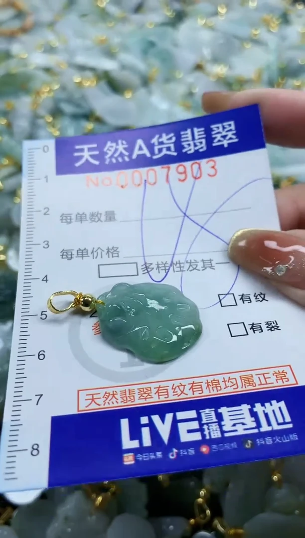颈饰未镶嵌翡翠天然A货翡翠