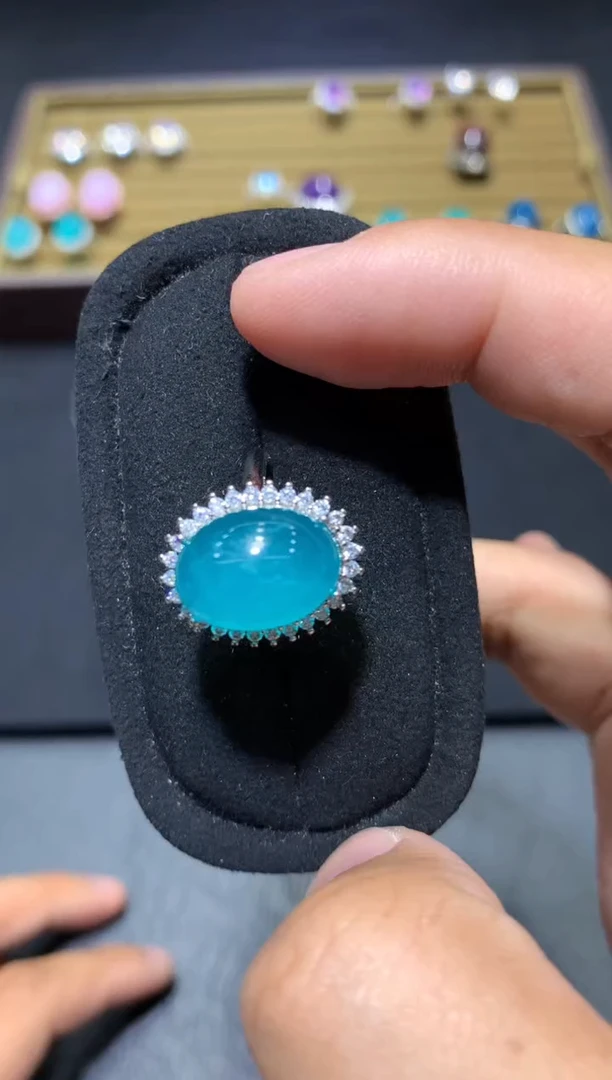 未镶嵌戒指天河石Q23【多样性发其一】