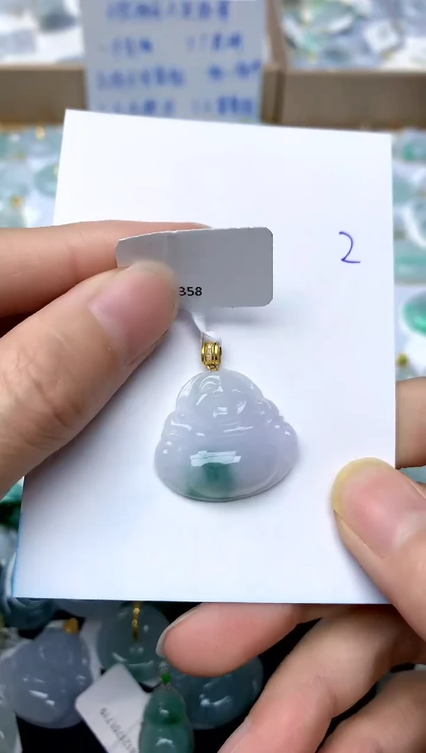 【闪购商品】翡翠颈饰18K金镶嵌2天然A货翡翠