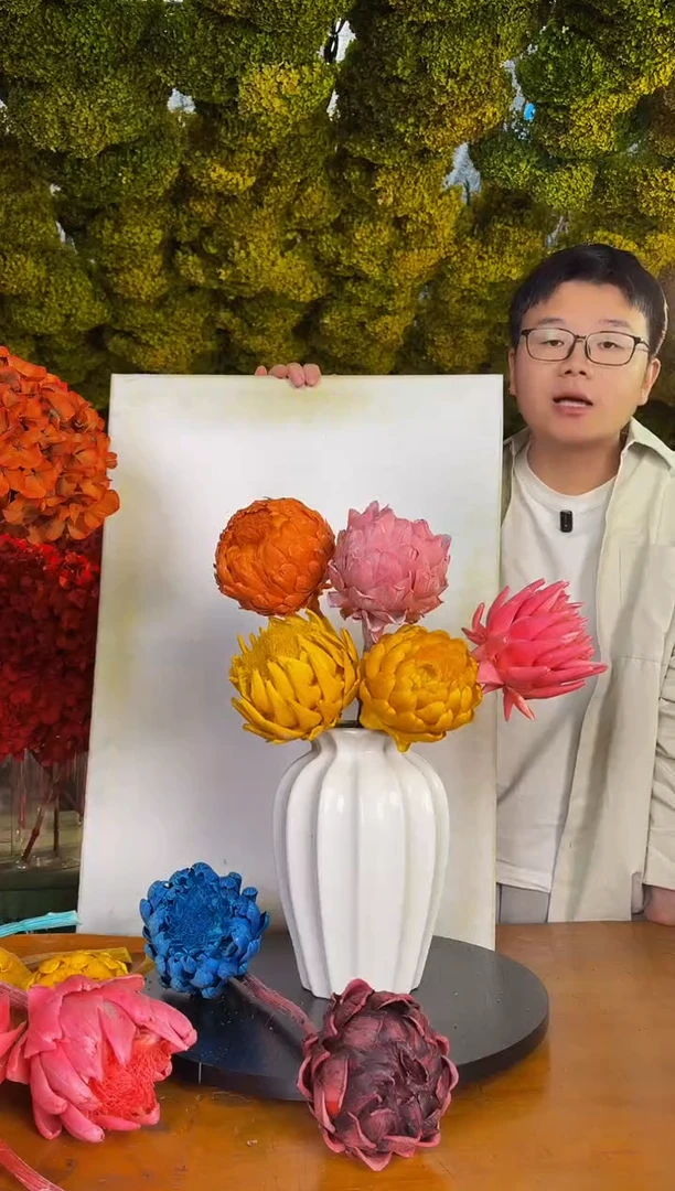 106  山前小麦 · 多色永生洋蓟5枝