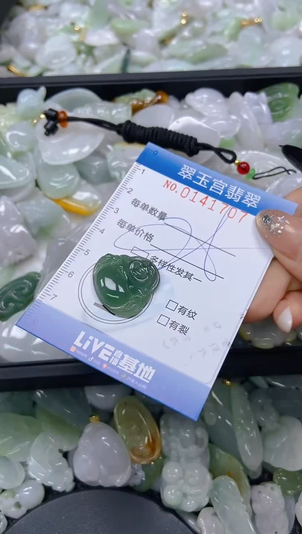 翡翠未镶嵌颈饰闪购0141707