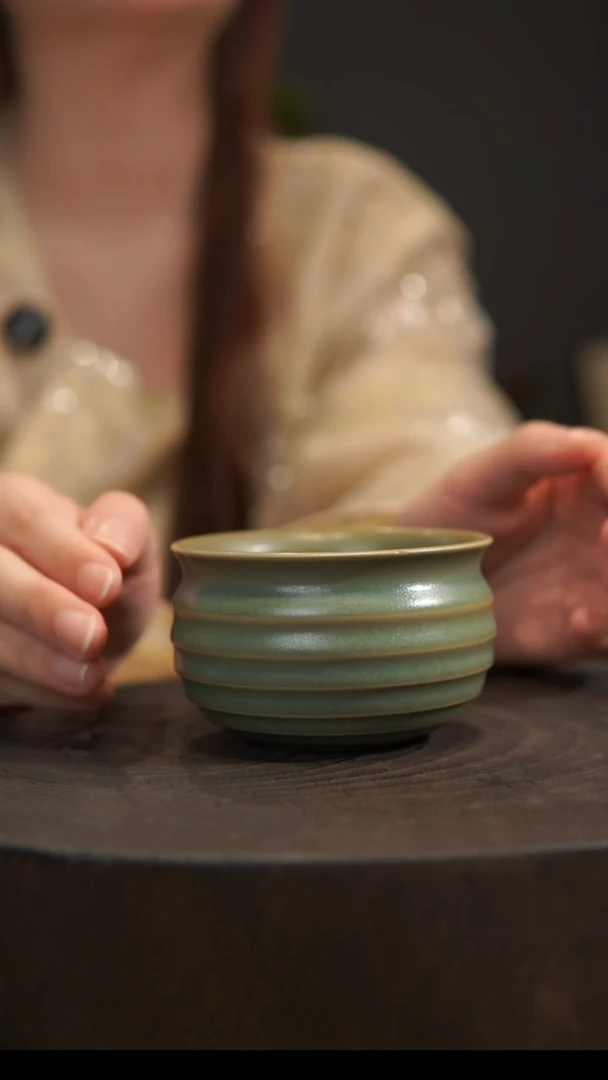 杯子炫纹杯 汝州原产地  原矿老釉