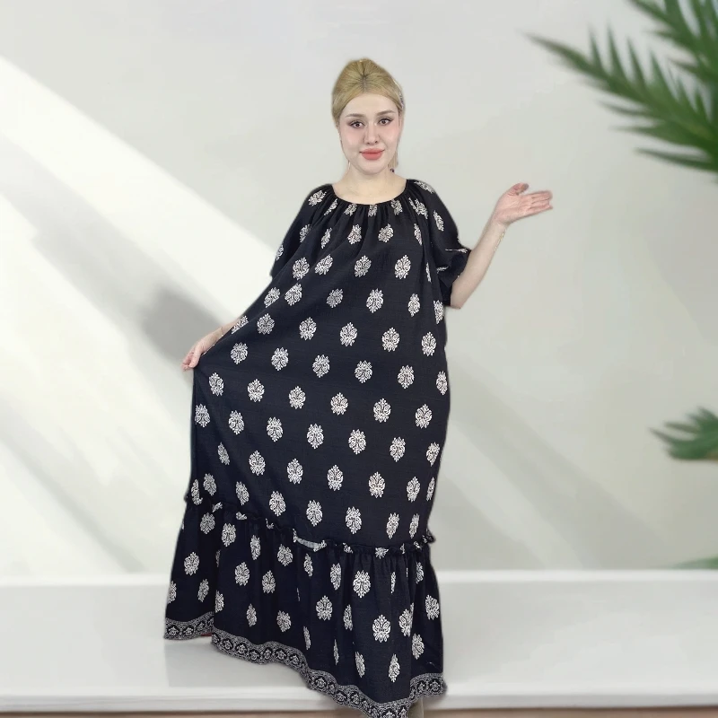 130棉麻大码女装柔软细腻舒适气质高雅时尚休闲宽松透气百搭