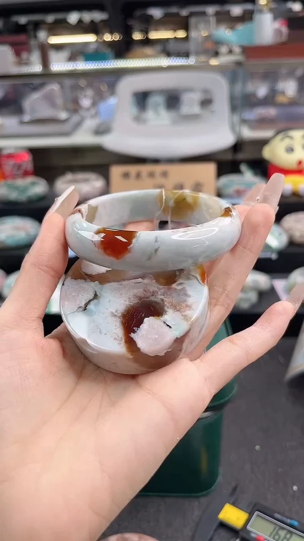 未镶嵌手镯石英质玉61圈口（赠品镯心）S9807