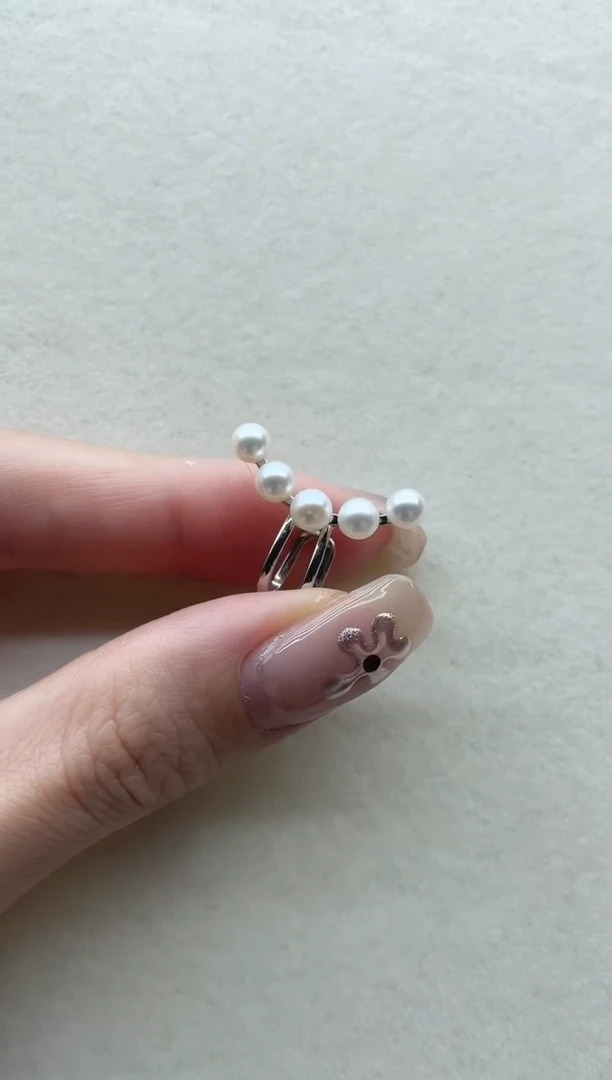 银S925镶嵌淡水珍珠耳饰31