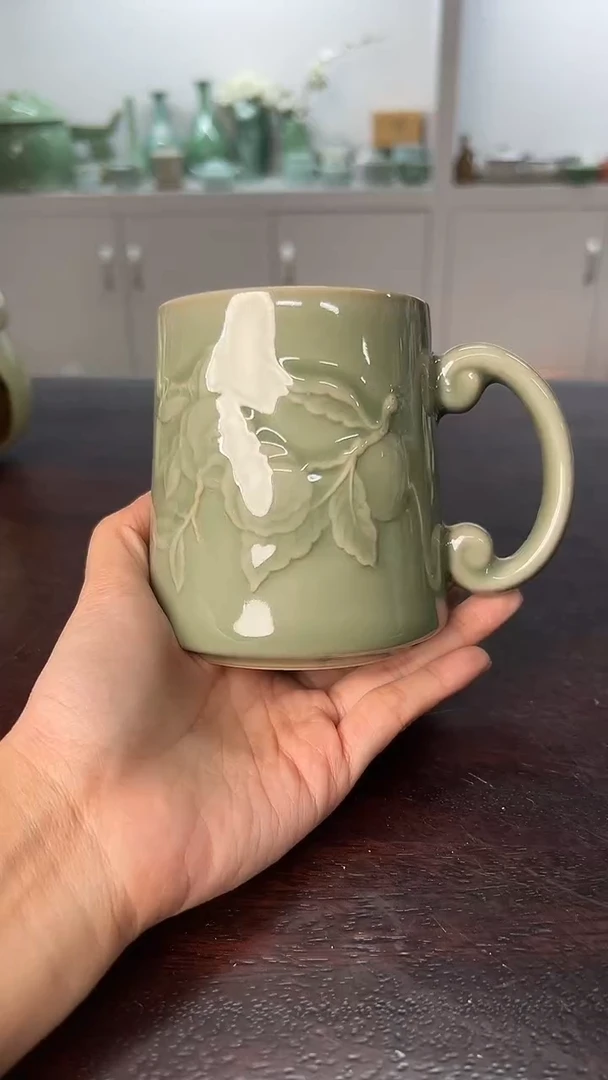 龙泉云间青瓷小米茶器