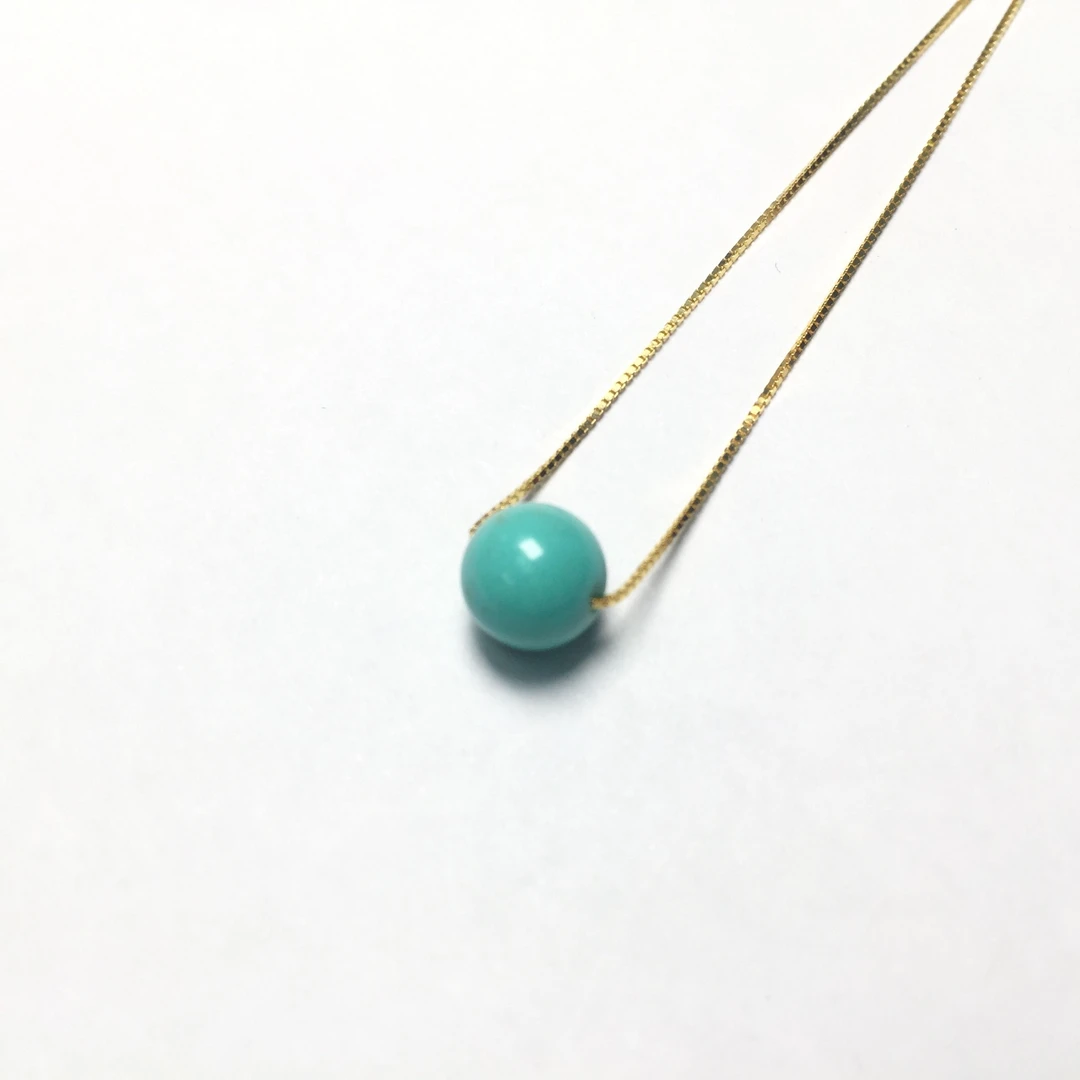 【李晨nic专属】绿松石圆珠锁骨链（多样性发货）DZY5011142