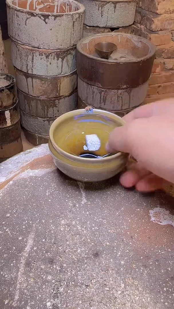 茶盏袪****子84柴烧建盏主人杯