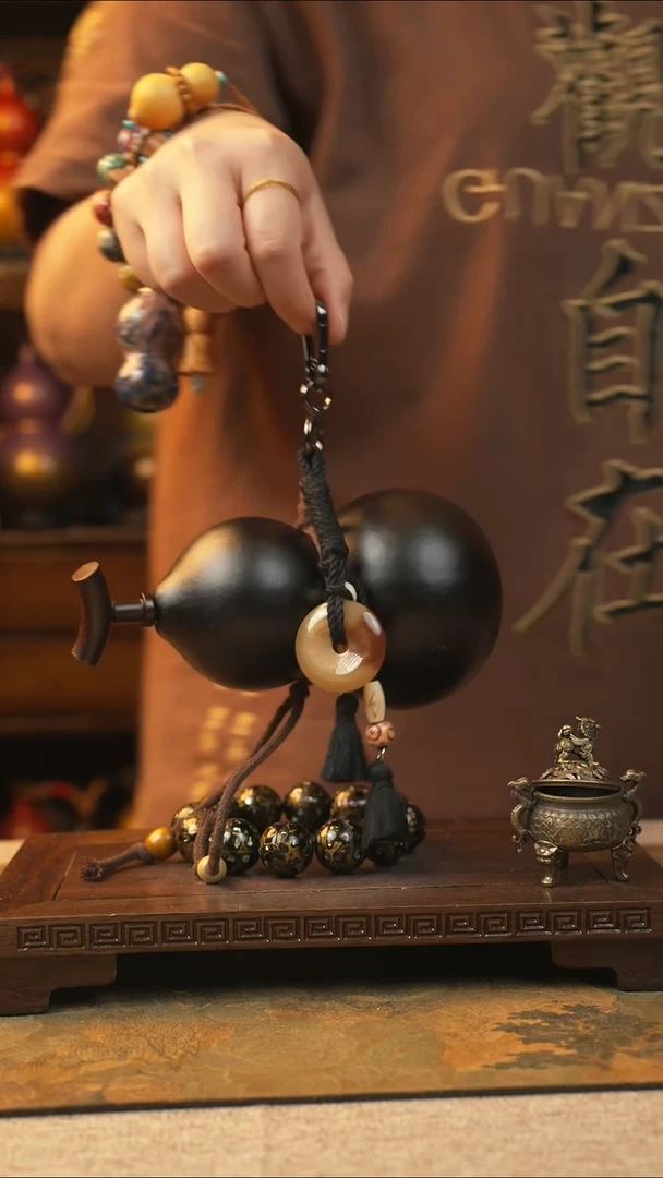 584大漆一物一拍记葫堂出品【不带手串】