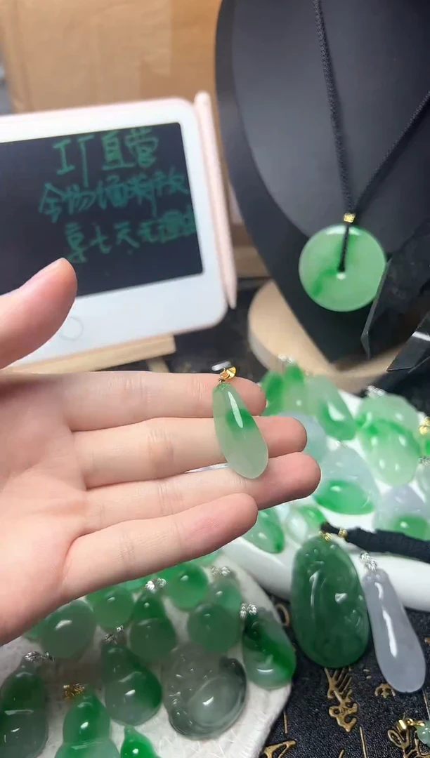 颈饰未镶嵌翡翠所见即所得，一图一物