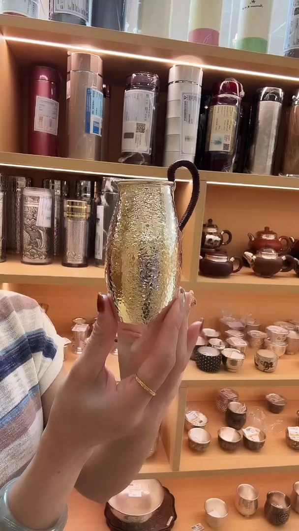 古悦足银999分酒器
