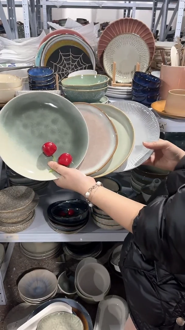 【闪购商品】瓷片外贸尾货瑕疵满20包邮X4 小盘组合