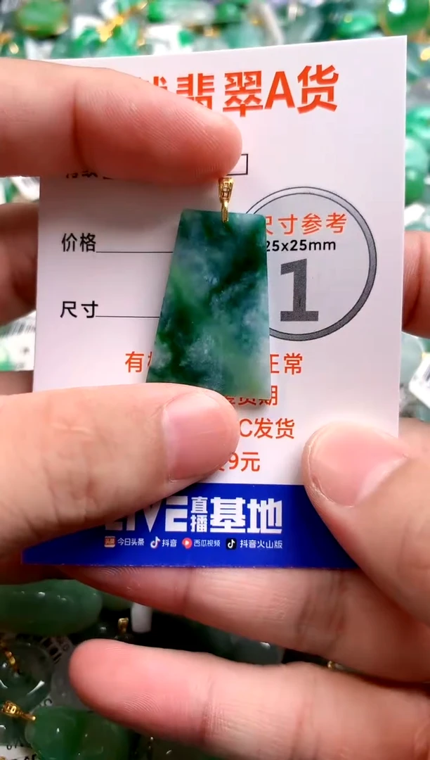 颈饰18K金镶嵌翡翠13004815