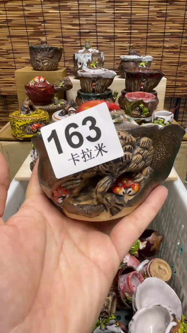 壶***王163精美粗陶手工柴烧
