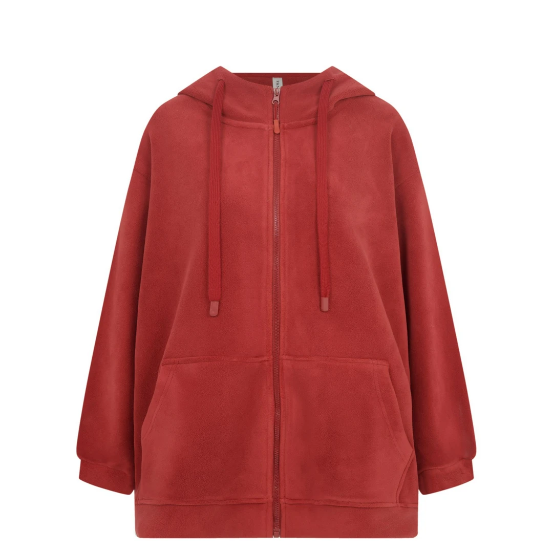 胖华 休闲连帽卫衣开衫外套春秋季时尚减龄外穿保暖宽松