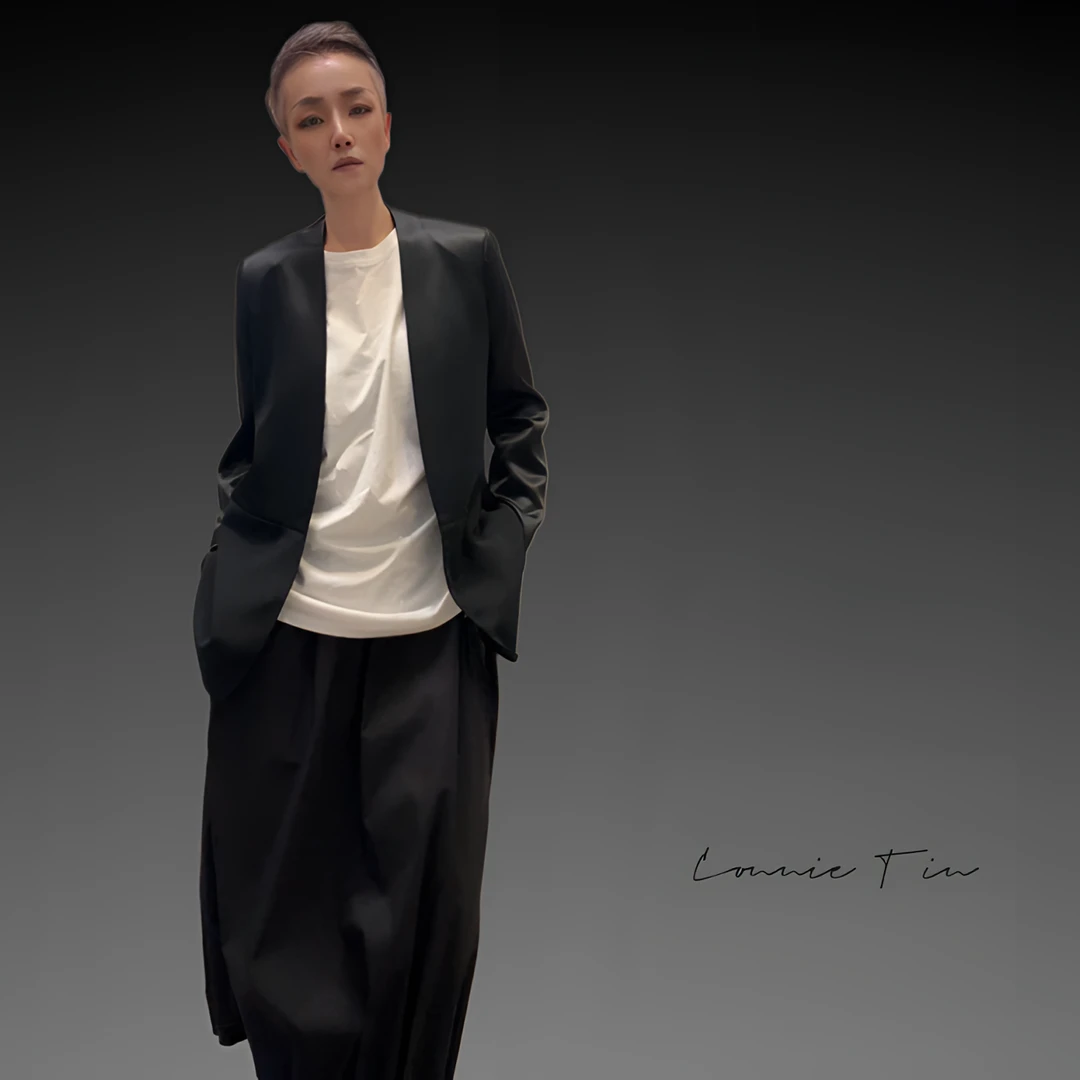 CONNIE TIN  法式复古3D压褶花苞裙