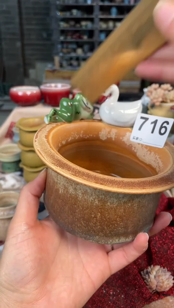 【闪购商品】摆件716小芳知木花盆编号