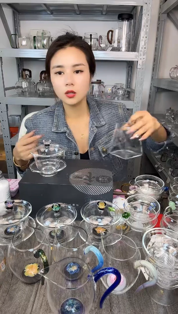 手工艺品玻璃禾器 瀚然公道杯 墨绿色