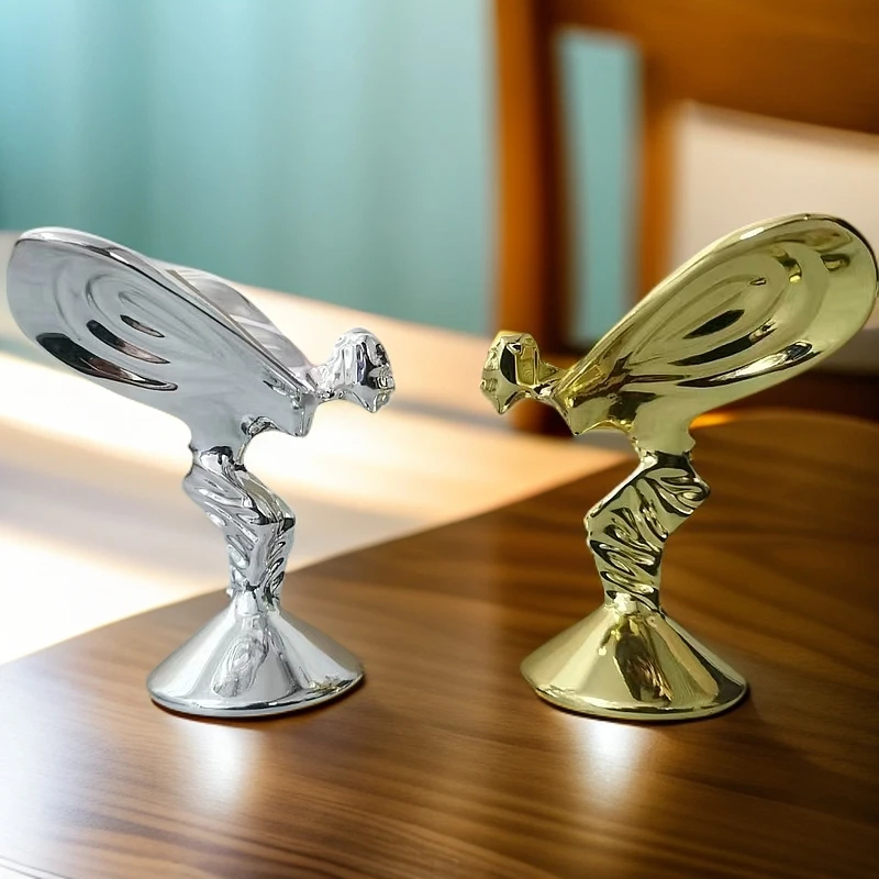 网红飞天女神 创意金属摆件公路车码表饰品 电镀工艺汽车卧室摆件