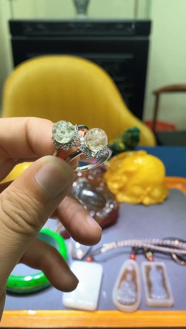 【闪购商品】水晶戒指未镶嵌多样性发一件802