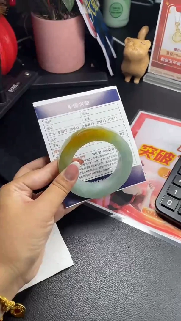 未镶嵌手镯定制翡翠z**iSZHF04DZS